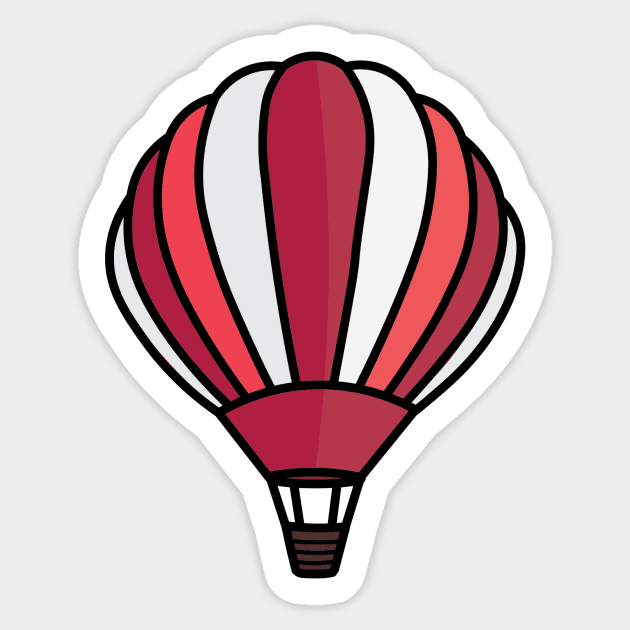 Hot Air Balloon Sticker by christiwilbert